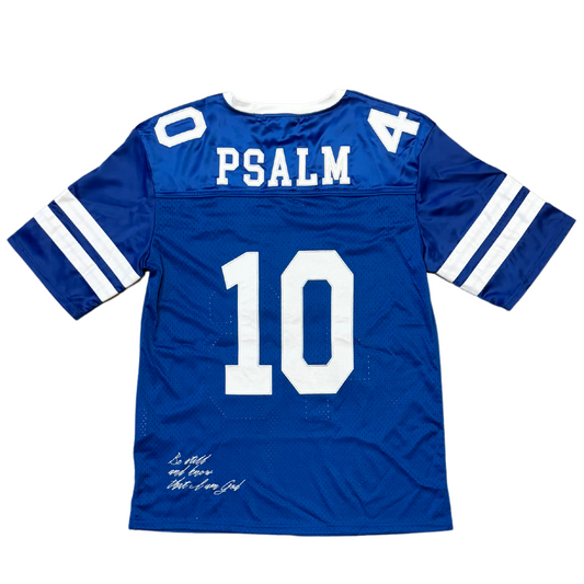 'Be Still' Psalm 46:10 Football Jersey